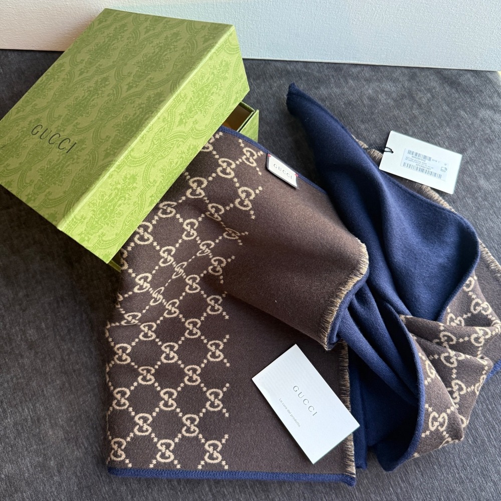 Gucci 521104 4G744 Simple Ripon Scarf,‎ 35cm X 180cm